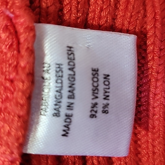 lily morgan Orange Ribbed Cardigan US S NWOT - Picture 11 of 12